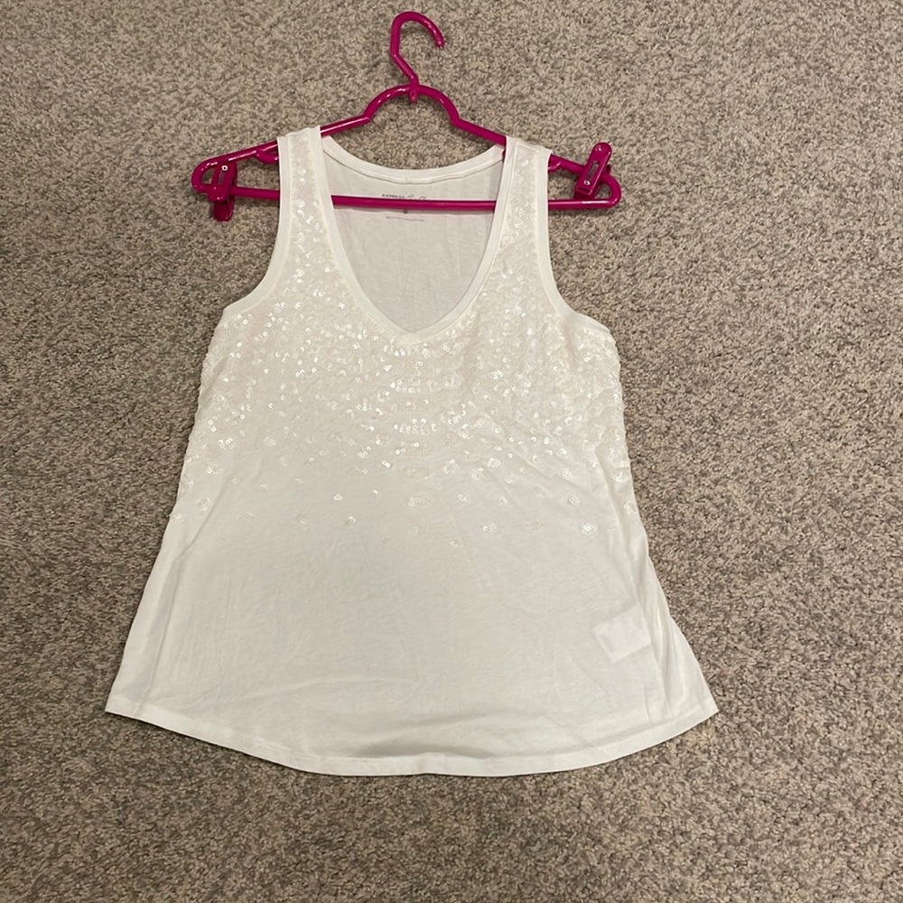 Express sequin XS tank top